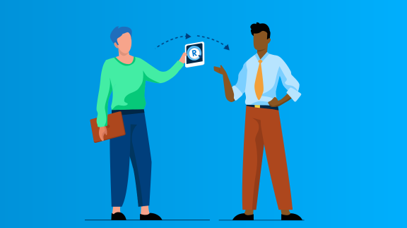 Illustratie van twee personen