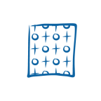 Illustration d'une marque de motif. Tissu rectangulaire avec un motif régulier.